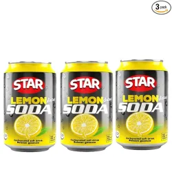 Star Lemon Salted Soda Soft Drink 300ml Can (Pack Of 3)