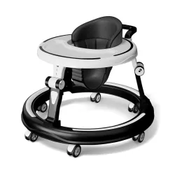 StarAndDaisy Foldable Baby Walker Black