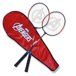 Starter Iron Man Badminton Racket Set of 2 Multicolour, 6Y+ | Safe & Gift-Friendly