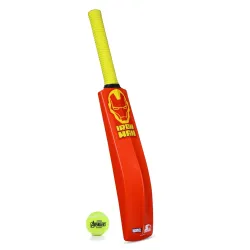 Starter Iron Man Cricket Bat and Ball Set Size 4 Multicolour, 3Y+