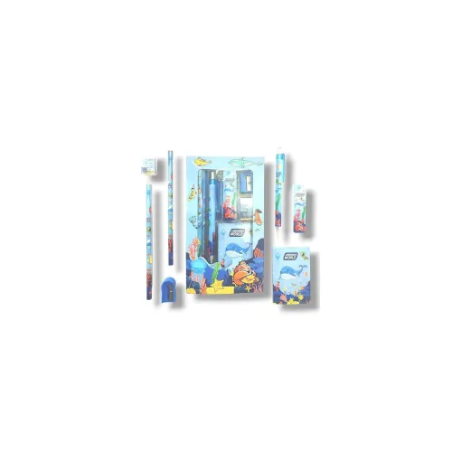 Image of Stationery Set - 12 Pieces School Supplies Kit