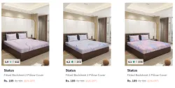 Status Bedsheets Starting @ ₹189