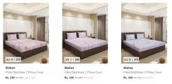 Status Bedsheets upto 80% Discount | Starting at ₹189