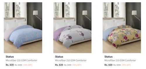 Image of Status Comforter upto 76% Discount