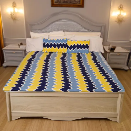 Image of Status Contract 2024 Cotton Rich Double Fitted Bedsheet 