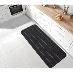 Status Contract Polypropylene Striped Anti Skid Runner for Living Area