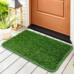  Status Green Cotton Anti-Skid Doormats