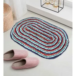 Status Splash Oval Shape Doormat for Home