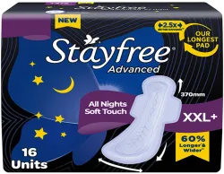 Stayfree Advanced Night Sanitary Pads XXL (Po16)
