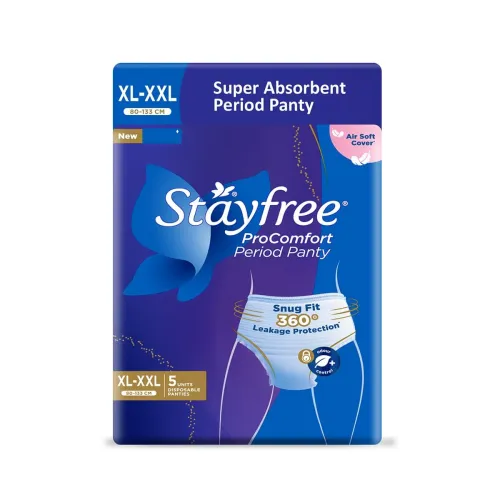 Image of Stayfree ProComfort Period Panty for Women | Disposable Period Pants Pack of 5