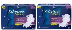 STAYFREE Secure Nights 6+6 pads ( pack of 2) Sanitary Pad (Pack of 2)