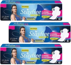 STAYFREE Secure XL Wings Sanitary Pads