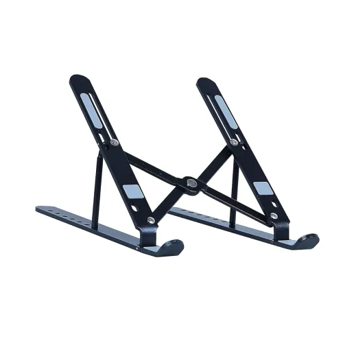 Image of Stealodeal Aluminium Laptop Stand Adjustable and Foldable for Laptops Upto 10 to 15.6\' (Black)