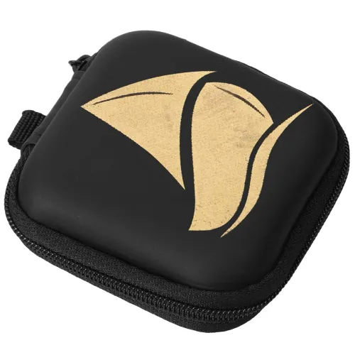 Image of Stealodeal Square Boat Leather Zipper Earphone Case