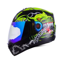 Steelbird SBA-1 Angry Dog ISI Certified Full Face Graphic Helmet