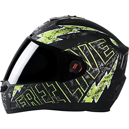 Image of Steelbird SBA-1 Free Live Matt Black with Green Helmet
