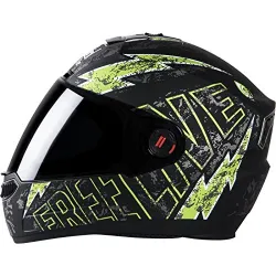 Steelbird SBA-1 Free Live Matt Black with Green Helmet