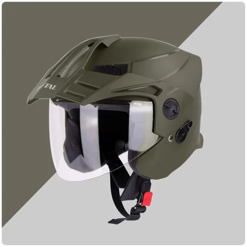 Image of Steelbird Sbh-23 Brutal Isi Certified Open Face Motorcycling Helmet(