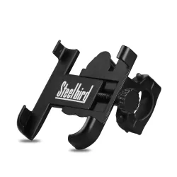 Steelbird Universal Bike Mount Phone Holder 360 Degree Rotating Handlebar Cradle