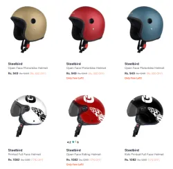 Steellbird Helmet upto 46% Discount