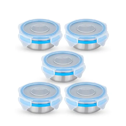 Image of STEELLOCK Stainless Steel Airtight Container with Lid | Leakproof, BPA-Free, Durable Kitchen Storage | Multipurpose Food