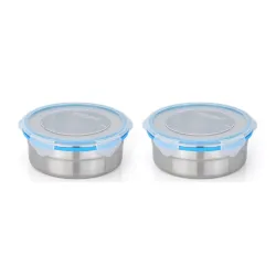 STEELLOCK Airtight Steel Containers 1L*2