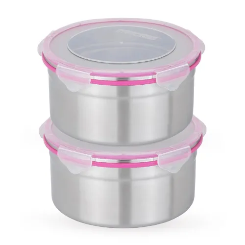 Image of STEELLOCK Stainless Steel Airtight Container with Lid | Leakproof, BPA-Free, Durable Kitchen Storage | Multipurpose Food