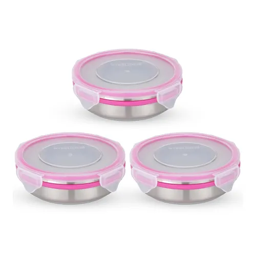 Image of STEELLOCK Stainless Steel Airtight Container SL-1300-set of 3, 250ml each