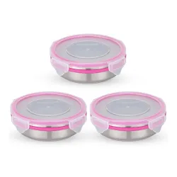 STEELLOCK Stainless Steel Airtight Container SL-1300-set of 3, 250ml each
