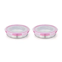 STEELLOCK Stainless Steel Airtight Container Set (2 x 450ml)