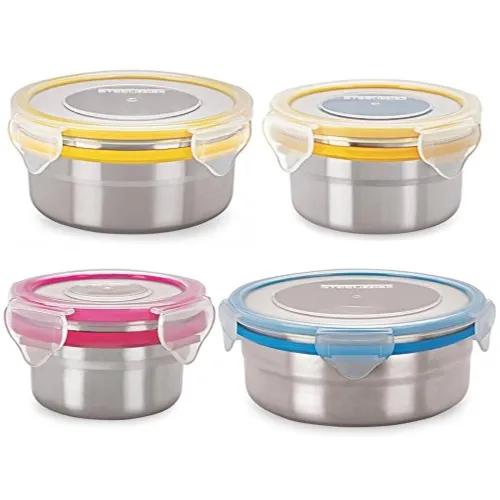 Image of Steellock Stainless Steel Airtight Container Set – 4 Pc