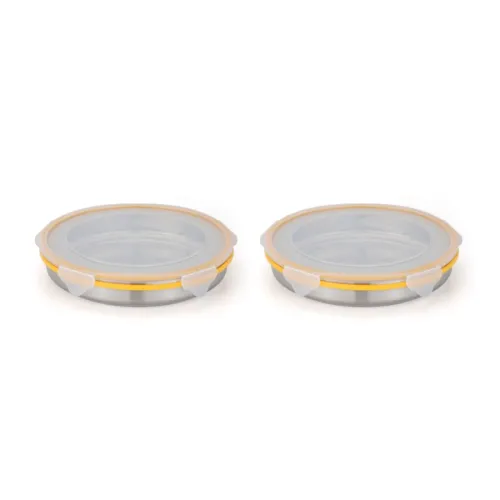 Image of STEELLOCK Stainless Steel Food Containers 1000ml Pack of 2