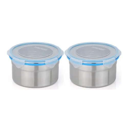 Image of Steellock Stainless Steel Airtight Container Set of 2 1150 ml Each