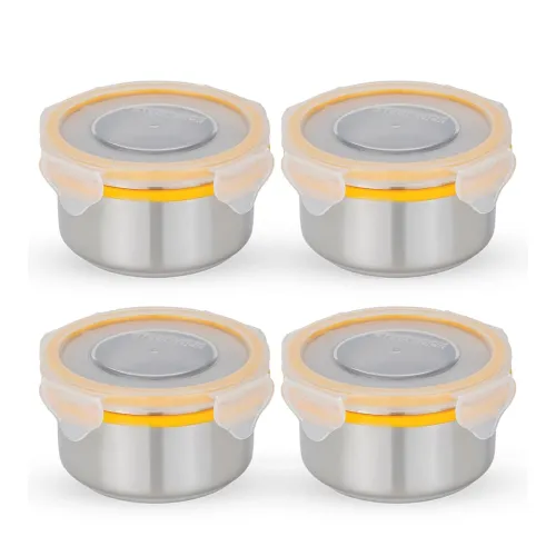Image of STEELLOCK Stainless Steel Airtight Container - 280ml * Set of 4