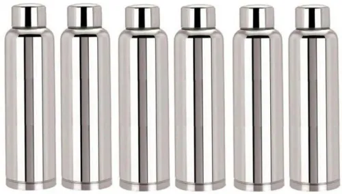 Image of Steelo Classic Stainless Steel Water Bottle 1000ml (Pack of 6)