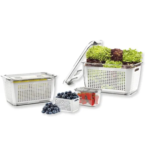 Image of Steelo SoFresh Fridge Containers Set – 3 pcs, Airtight, Clear
