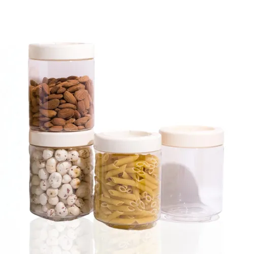 Image of Steelo Stack & Lock Air-Tight Round Container Set (750ml, Pack of 4)