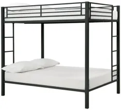 STEELWELL ®™|Sigma Pro Bunk Bed for Junior/Adult with Guard Rail, Space-Saving,Noise Free Metal Bunk Bed (Finish Color -