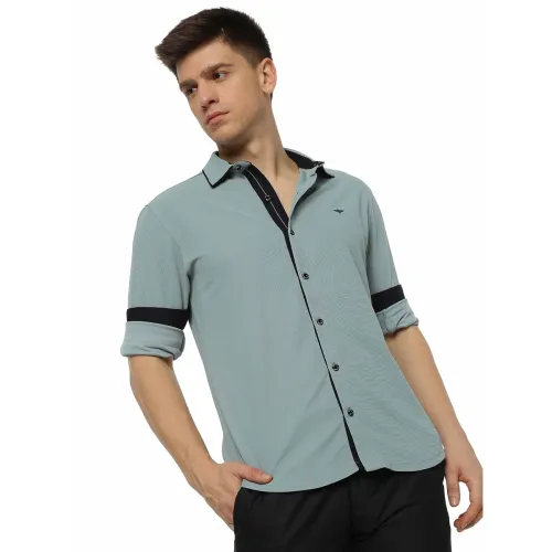 Image of STELLERS Men's Premium Full Sleeve Shirt | Feather Touch Feel| Regular Fit| Odour Resistant| Anti-Static| Wrinkle Free| 