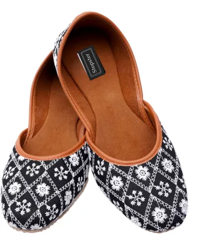 Image of Stepster Ethnic Comfortable Chikem Work Jutti For Women