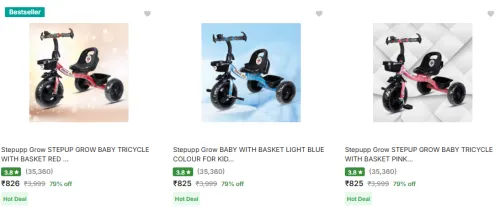 Image of Stepupp Grow Tricycles @ Up to 79% Discount