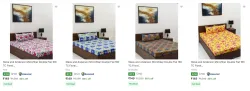 Steve And Anderson Bedsheets at minimum 80% Discount