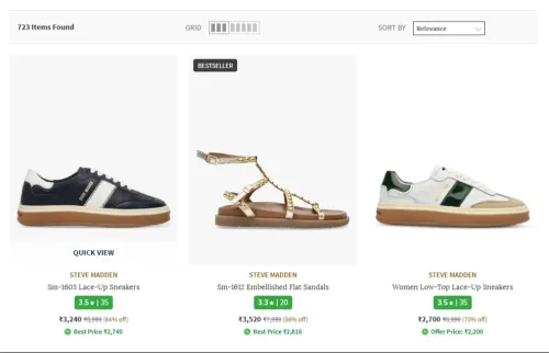 Image of STEVE MADDEN footwear up to 64%Discount 