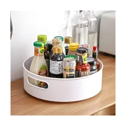 Stewit Multi-Purpose 360° Rotating Organizer Tray/Kitchen Organizer/Multi- Function Rotating Tray/Cosmetics Organizer (O