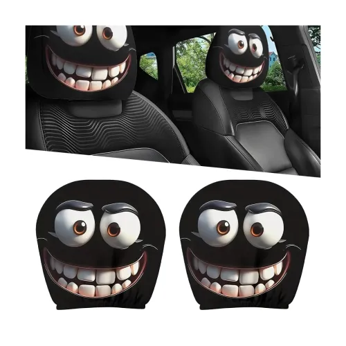 Image of STHIRA Car Headrest Ghost Cover Set of 2