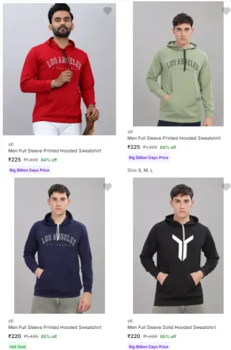 Image of Sti Men's Sweatshirts at minimum 79% Discount