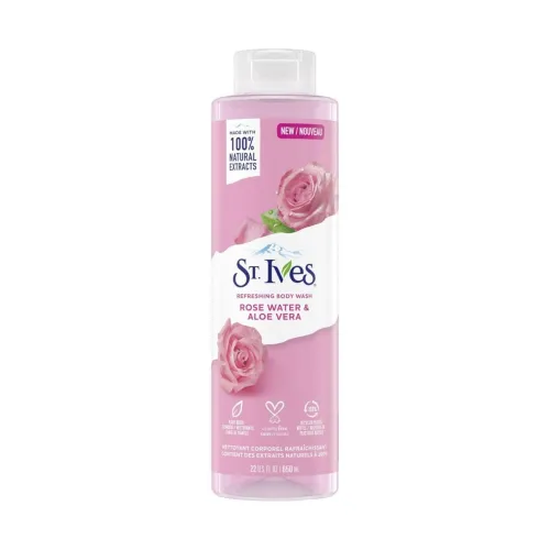 Image of St. Ives Unilever Refreshing Cleanser Rose Water & Aloe Vera Body Wash|Shower