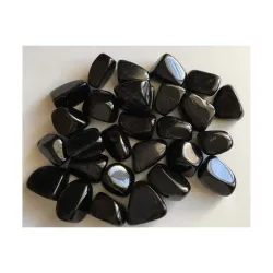 Stone Black Pebbles Decorative Ornamental River Rocks Tumbled Stone