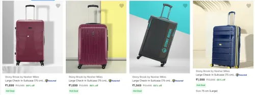 Image of Stony Brook Nasher Miles Large Suitcase minimum 75% Discount