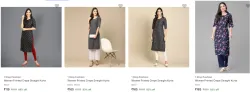 1 Stop Fashion Women Kurta Starting @ ₹119
